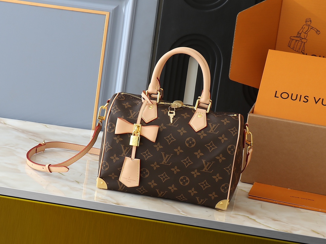 LV Classic Handbag Monogram Canvas Model M24728 Monogram Pattern